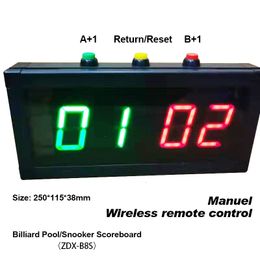 Billiard Accessories Digital Number Billiard Pool Sport Game Wireless Electronic Scoreboard 230901