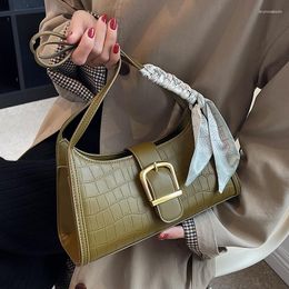 Evening Bags Cowhide Stone Pattern The Younger Lady Bag For Women In Spring And Summer 2023 European Style One Shoulder French Stick