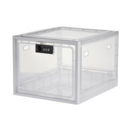 Filing Supplies Lockable Storage Box Versatile Coded Lock Container For Food Multi Function Bin Mobile Phones Camera 230901