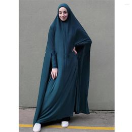 Ethnic Clothing Jilbabs Hooded Abaya For Women Islamic Muslim One Piece Prayer Garment Dubai Turkish Modest Hijab Robe Long Dress