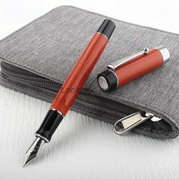 Fountain Pens Jinhao 100 Centennial Resin Fountain Pen Red with Jinhao EF/F/M/Bent Nib Converter Writing Business Office Gift Ink Pen HKD230904