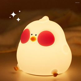 Night Lights Automatic Timer Light Dazzle-free Led Lamp Rechargeable Silicone Chick Soft Flicker-free For Room Decor Dimmable