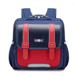 Backpack Elementary Students Horizontal Schoolbag England Style Lightweight Kids Cute Large-capacity Waterproof School Bags