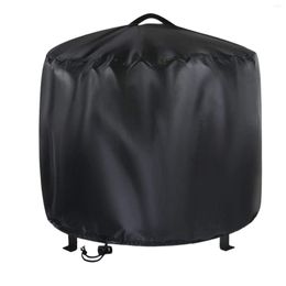 Storage Bags 3 Sizes Waterproof Patio Fire Pit Cover Black UV Protector Grill BBQ Shelter Outdoor Garden Yard Round Canopy Furniture Covers