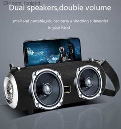 Portable Speakers Outdoor Sound Portable Music Caixa De Som Powerful Boombox with Stand HolderHigh Power 40W Bluetooth Speaker Wireless BT Column Q230904