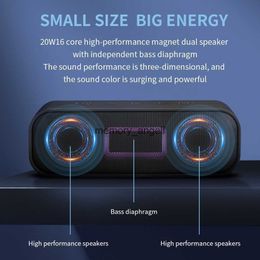 Portable Speakers Cyboris S2 Bluetooth Speaker 20W Audio Extended Excellent Bass Performace Sound box IPX7 Camping Portable Wireless Speakers Box HKD230905