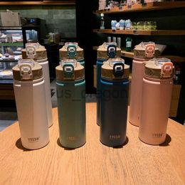 Thermoses 530ml750ml Tyeso Stainless Steel Vacuum Flask Thermos Double Wall Water Bottle Keep Hot or Cold Travel Thermos For Coffee x0904