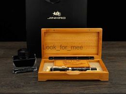 Fountain Pens Jinhao Ancient Grey Chinese Oriental Dragon Fountain Pen with Original Box Free Shipping HKD230904