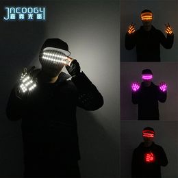 Other Event Party Supplies Bright LED Stage Costumes Gloves Strobe Luminous Glasses Laser Props 230901