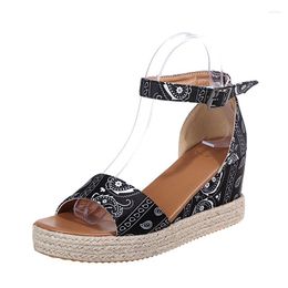 Sandals Summer Womens Platform Shoes Women Soft Buckle Wedge Sandales Female Beach Ladies High Heels Sandalias Mujer