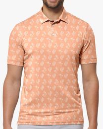 Men's Polos Desert Dweller Polo TShirts Art Print Trending Shirt Summer ShortSleeve Custom Clothing 230901