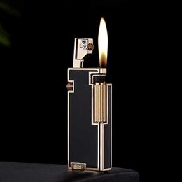 Zorro Genuine New Design Creative Metal Windproof Lighter Press Ejection Side Slip Ignition Brass Kerosene Men's Gift GA5Y