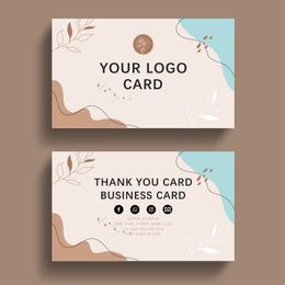 Greeting Cards Custom Thank You Business Card Packaging For Small Businesses Wedding invitations Postcards Personalised 230905