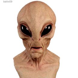 Party Masks Halloween Alien Mask Scary Horrible Horror Decor Supersoft Magic Mask Creepy Party Decoration Funny Cosplay Prop Supplies T230905
