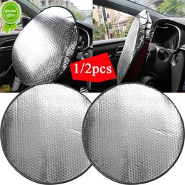 New Car Steering Wheel Sun Shade Cover Sunshade Protector Film Double Thick Sun Protection Foldable Anti-uv Interior Accessories