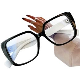 23 Women Big Square Acetates Fullrim Frame for Glasses 0v6v 53-18-145 Fashion Bare Face Eyeglasses Optical Eyewear Goggles fullset design case