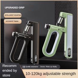 Hand Grips 10kg120kg Adjustment Gripper Automatic Counting Grip Strength Spring NonSlip Finger Exercise Wrist Trainer 230904