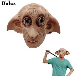 Party Masks Cafele Cosplay Dobby Elfin Latex Mask Animal Style Halloween Horror Mask Carnival Costume Full Face Props T230905