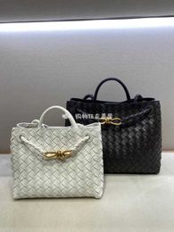 Genuine Leather BVs Designer Bag Andiamo French Small Sheepskin Handbag for Women XGE2F