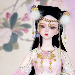 Dolls DBS doll 13 BJD Dream Fairy Name by DreamGodness Mechanical Joint Body With Makeup 62cm Height Girls SD 230904