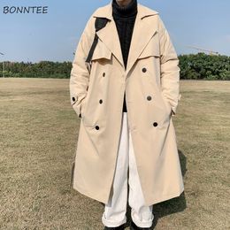 Men's Trench Coats Men Autumn Gentle Fashion Streetwear Handsome Tooling Baggy Ulzzang Casual Clothing Japanese Stylish Windproof Male Ins 230904