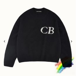 Mens Sweaters Oversized Cole Buxton Sweater Men Women 1 Quality Black Grey Sweatshirts Knit Jacquard 230904