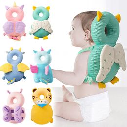 Pillows 1-3T Toddler Baby Head Protector Safety Pad Cushion Back Prevent Injured Angel Bee Cartoon Security Pillows Protective Headgear 230905