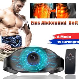 Other Massage Items Electric EMS Muscle Stimulator Toner ABS Trainer Belt Abdominal Vibration Fitness Belts Body Waist Weight Loss Slimming Massager 230904