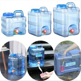 Hydration Gear Outdoor Water Bucket with Faucet 5L-22L Capacity Portable Driving Water Tank Container for Camping Picnic Hiking Drop 230905