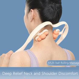 Other Massage Items 1pcs Upgrade Cervical Massager Neck Pain Relief Aid Relieve Fatigue Multifunction Body Relaxing Massage Health Care Device 230905