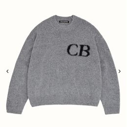 Men's Sweaters 2023 Oversized Cole Buxton Sweater Men Women 1 Quality Black Gray Sweatshirts Knit Jacquard 230904