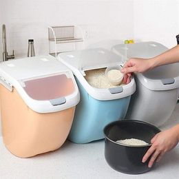 6KG 10KG 15KG Moisture-proof Dry Food Storage containers Sealed Box Rice Storage Container Kitchen Organization 201030269T