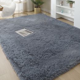 Carpets Thick Carpet for Living Room Fluffy Plush Rug Children Bed Window Bedside Home Decor Rugs Floor Soft Velvet Mat 230905