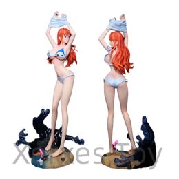 Finger Toys Anime ONE PIECE GK Nami Ver Portrait Of Pirates Clothes Detach Action Figure PVC Adults Collection Model Doll Ornaments Toy Gift