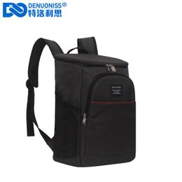 School Bags DENUONISS Large Capacity Men Backpack For Picnic Waterproof Food With Bottle Opener Thermal Cooler bag 230905