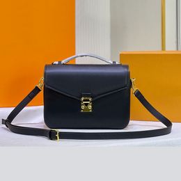 Genuine Leather Crossbody Bag Messenger Shoulder Embossing Handbags Plain Bags Clutch Shopping Designer Handbag Purse Flip Pouch Women Adjustable straps