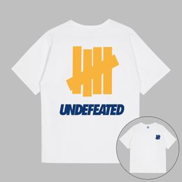 New Undefeated Mens T-shirts Designer T-shirts Loose Breathable Oversize Men Women Soft Short Sleeve Size S-2XL 100% Cotton Casual T Shirt 832