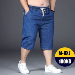 Men's Jeans 8XL Ovesize Shorts Baggy Streetwear Short Pants for Men Cotton Trousers Joggers Denim Mens Cargo Man Wide Summer 230904