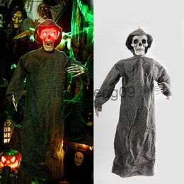 Party Decoration Halloween Hanging Skull Ghost Haunted House Decoration Horror Props Halloween Party Pendant Home Door Bar Decorations x0905