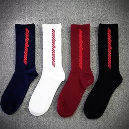 CALABASAS Embroidered Ins Men Fashion Streetwear Socks Knitted Cotton Male Female Long Socks304w