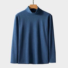 Men's Sweaters Mens Spring And Autumn Turtleneck Bottom Top Snowflake Velvet Seamless Warm 3D Printing Tees Camisetas Hombre