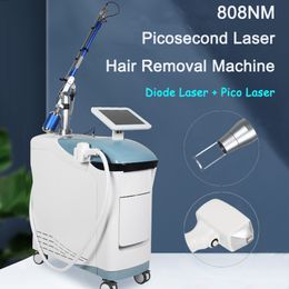 Powerful Diode Laser Hair Removal Machine 808 Permanent Depilator Q-Switch Picosecond Laser Tattoos Removal Black Doll Treatment For SPA Salon Clinic