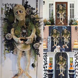 Party Decoration Lofytain Halloween Mummy Wrench Decoration Door Window Wall Hanging Decoration Party Garden Front Door Decoration Gift x0905