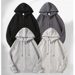 Men's Hoodies Korea Stylish Winter With Hooded Open Stitch Solid Color Casual Loose Unisex Couple's Autumn Male Sweatshirt C5321