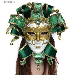 Party Masks Venice Mask Halloween Ghost Festival Party Venetian Mask Masked Prom Mask Halloween Horror Mask Party Prom Decor Accessories T230905