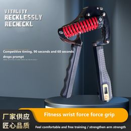 Hand Grips Adjustable Metal Grip 190 Kg R Type Spring Mechanical Counting With Timing Finger Rehabilitation Fitness Force A3384 230904