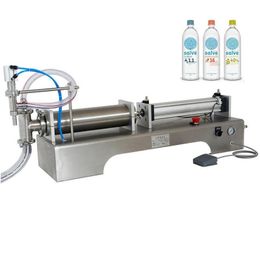 Commercial Liquid Filling Machine Small High Precision Heat Resistant Pneumatic Horizontal Filler