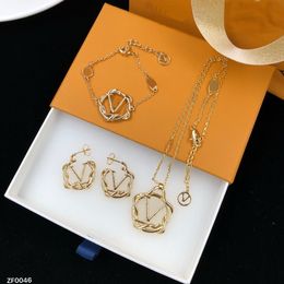 New Twisted Fried Dough Twists Hollow out Letter Ring Pendant Necklace Bracelet Jewelry Set Indian Bride Necklace Earrings wholesale HLVS19