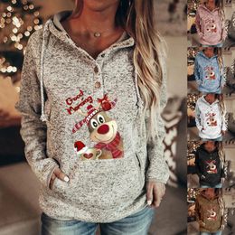 Womens Hoodies Sweatshirts 3d Printed Christmas cows Hooded Vintage Streetwear Girls Sweatshirt Fashion Casual Oversized Hoodie Clothes 230904