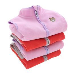 Weste Kinder Fleece Weste Verdickt Frühling Herbst Winter Mädchen Mantel Tragen Jacke Fleece Weste für Kinder P2 92 230904